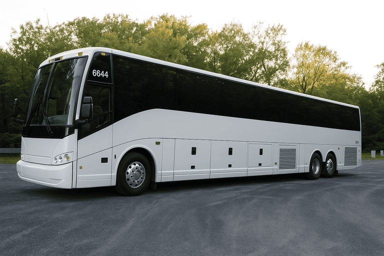 exterior of Omaha Coach Bus Service coach bus