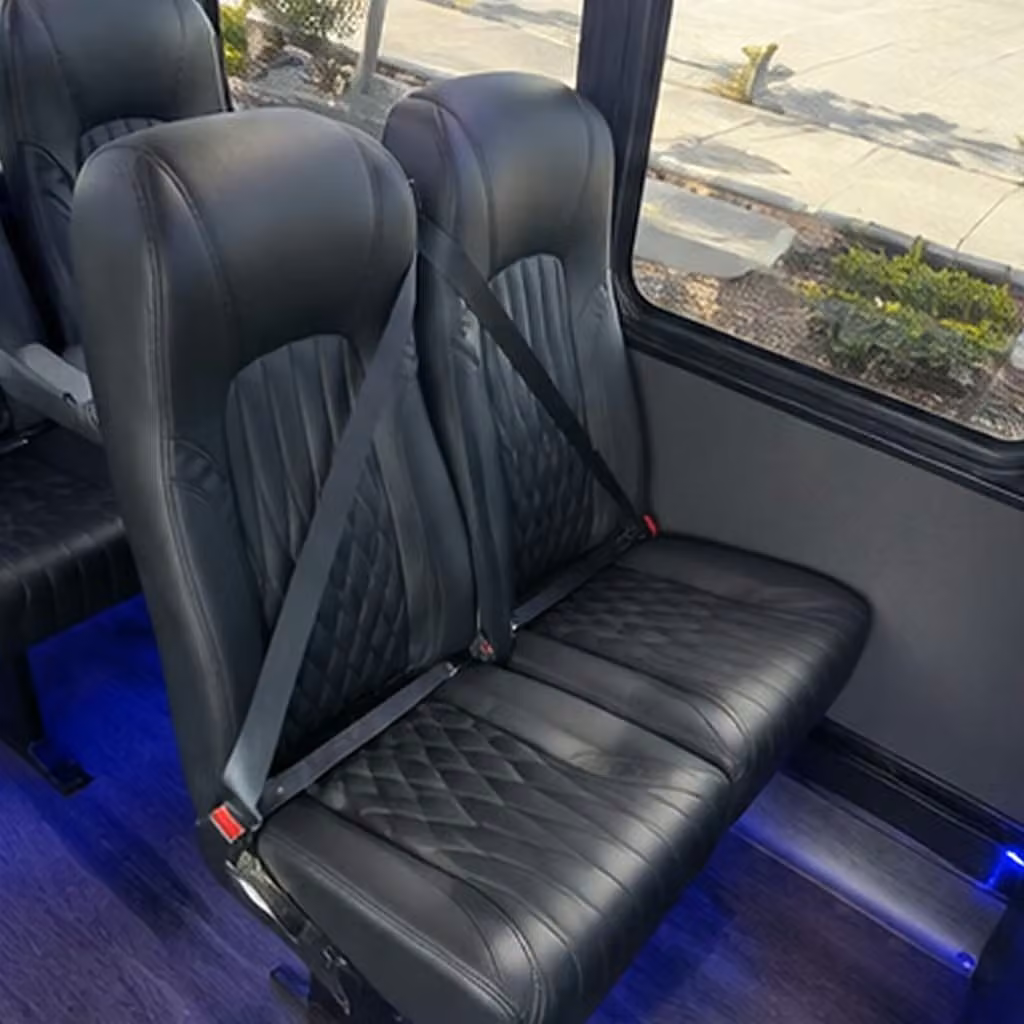 25 passenger minibus interior
