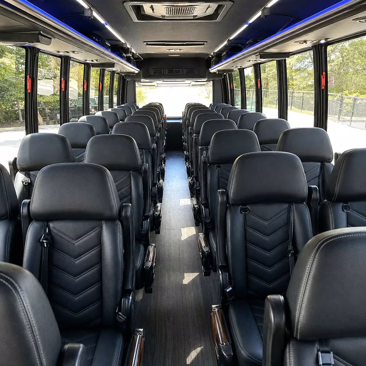 28 passenger minibus inside