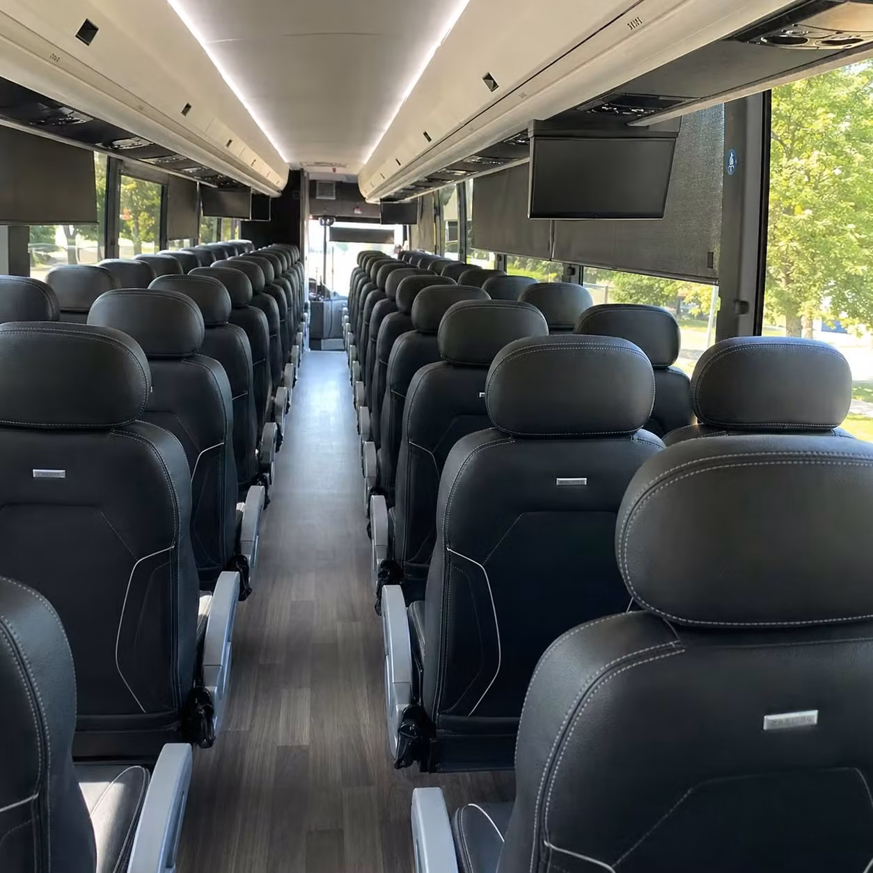 omaha charter bus interior