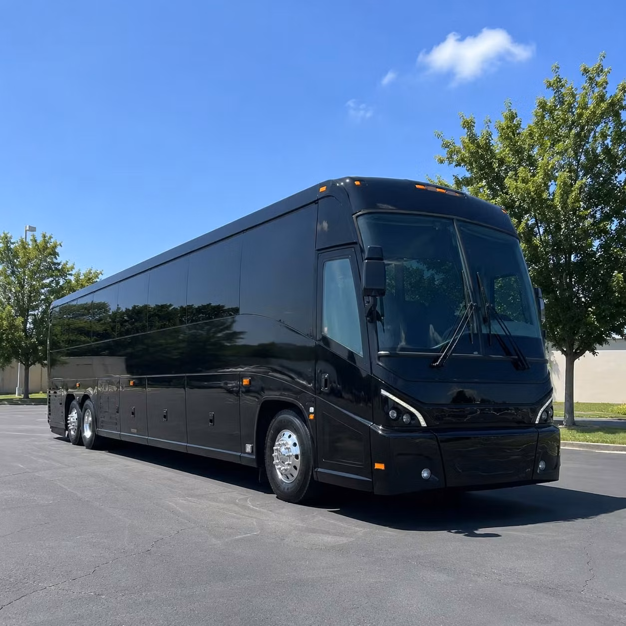 omaha charter bus rental exterior