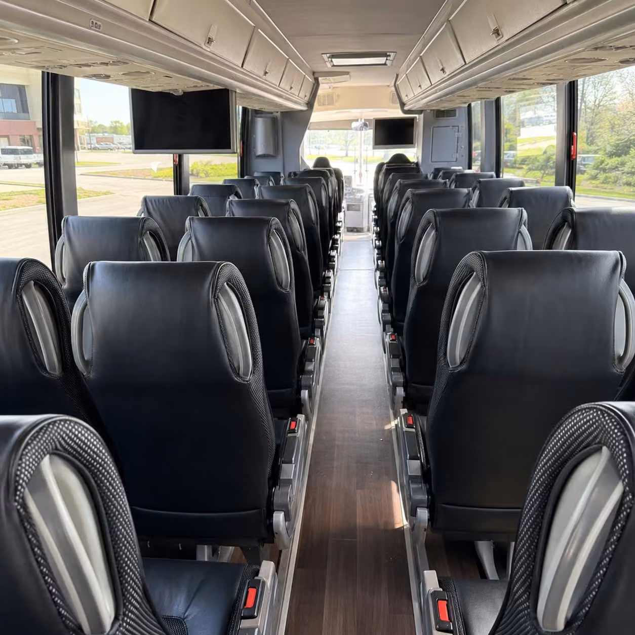 omaha charter bus rental interior