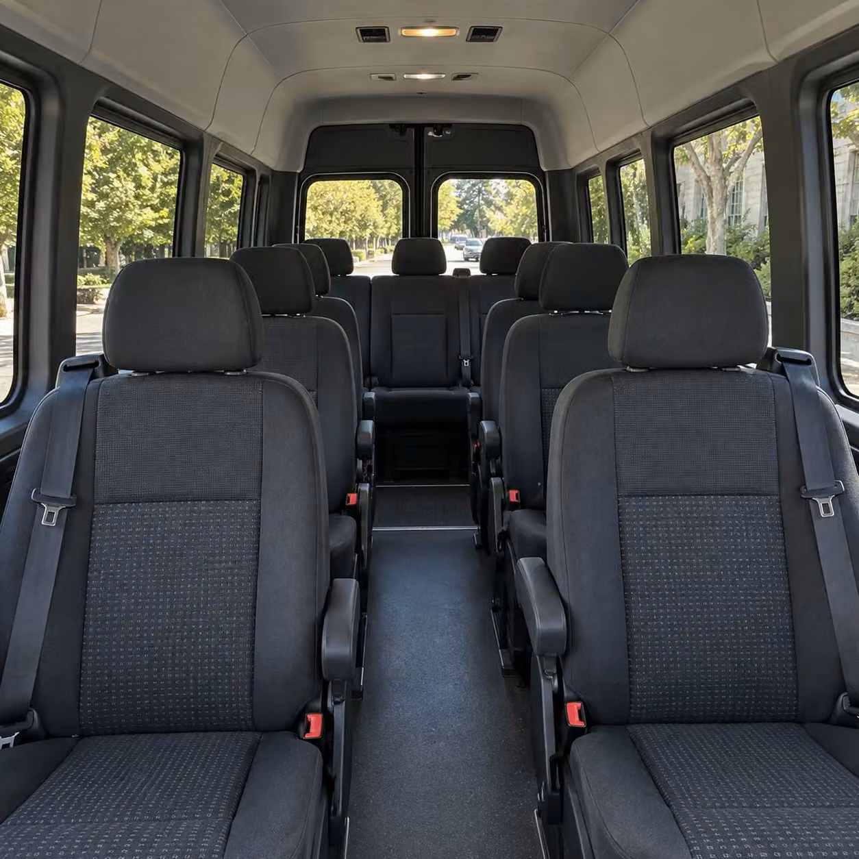 sprinter van with driver interior